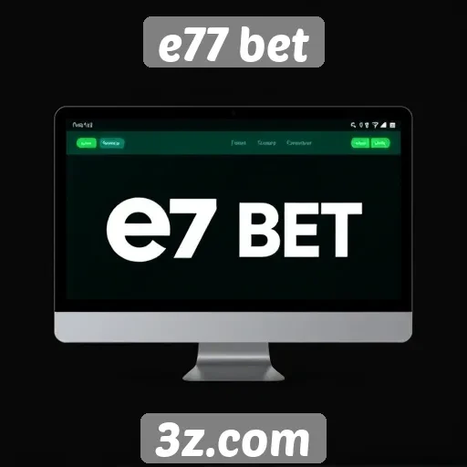 Avaliação da interface do usuário do e77 bet